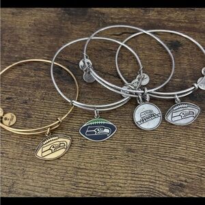 Alex and Ani Bracelets, Lot of 4, NFL Seattle Seahawks